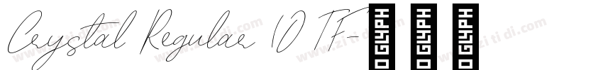 Crystal Regular (OTF字体转换